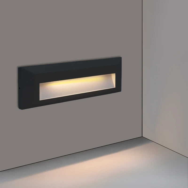 Surface mounted LED Stair Step Light 6W Waterproof Modern Alloy Sconces Wall Lamp for Porch Staircase Hotels Garden Pathway