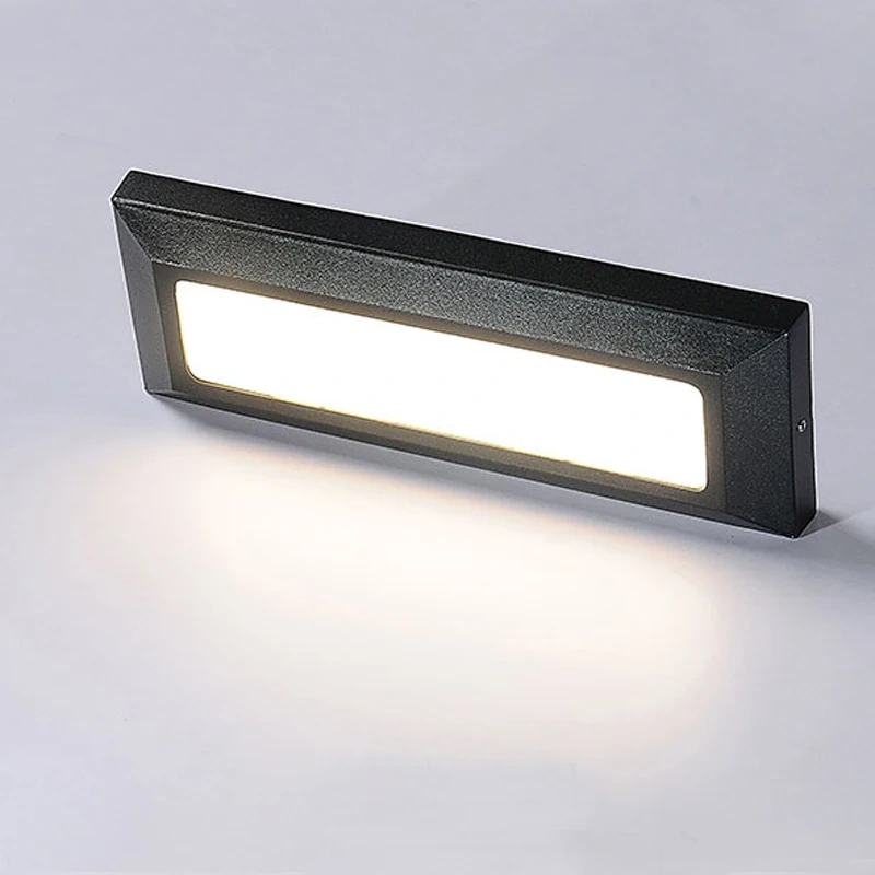 Surface mounted LED Stair Step Light 6W Waterproof Modern Alloy Sconces Wall Lamp for Porch Staircase Hotels Garden Pathway