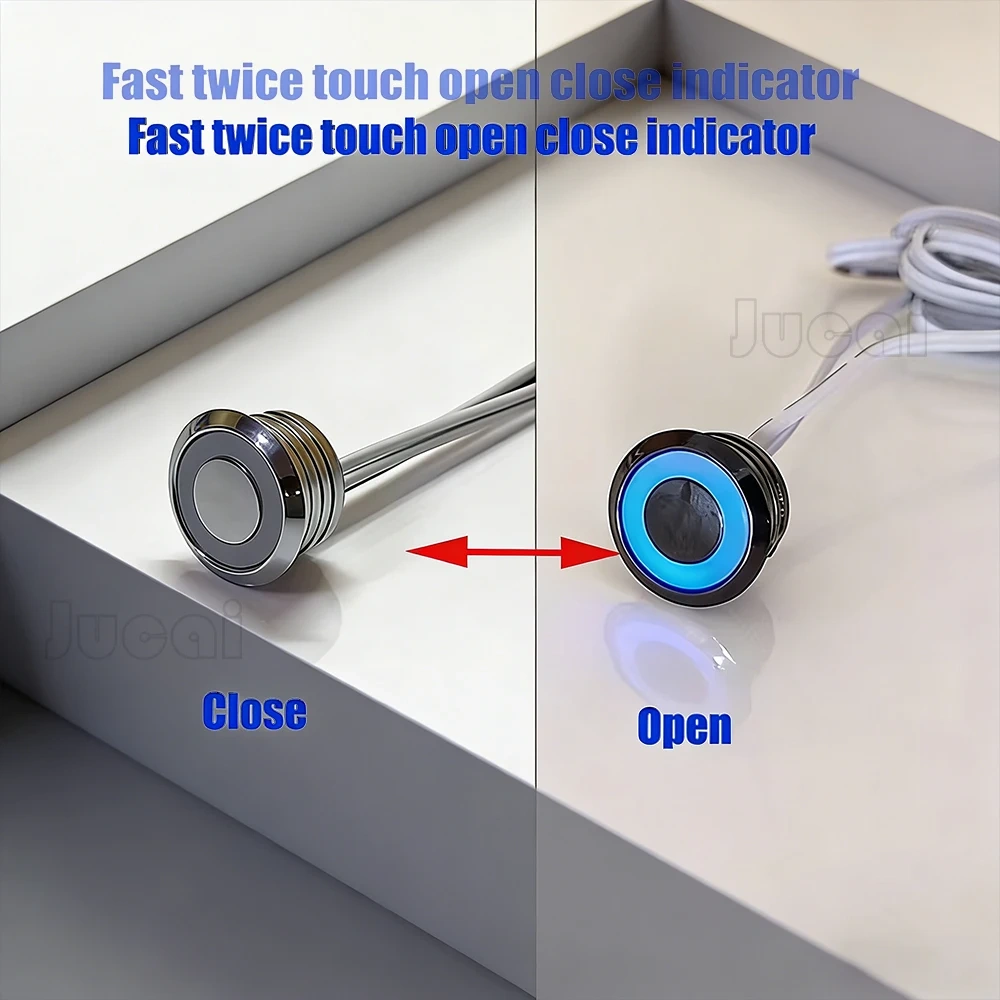 Touch Sensor LED Dimmer Switch 5V/12V/24V with Dual Memory Function Stepless Dimming Control for LED Strip Bed Wall Cabinet