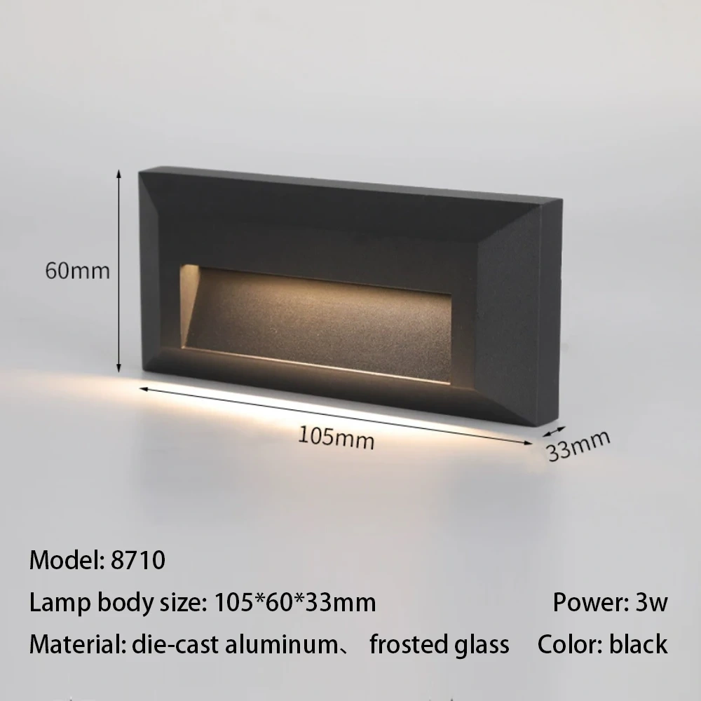Outdoor LED Wall Lamps Surface Mount Porch Light Round Square Balcony Terrace Deck Lighting Street Yard Fence Gate Sconces IP65