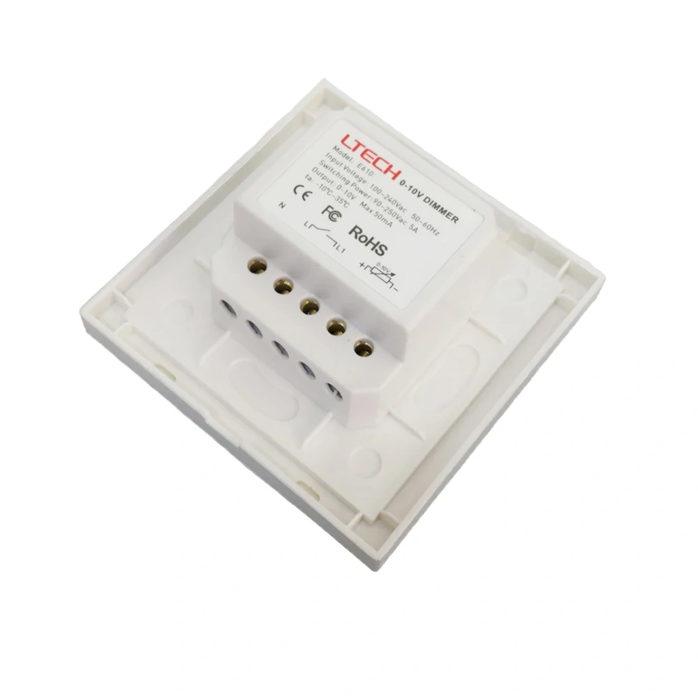 LTECH LED Wall Mount Knob E610 1-10V Knob Panel Dimmer Work With 1-10V Dimmer For LED Light Incandescent Lamp Use