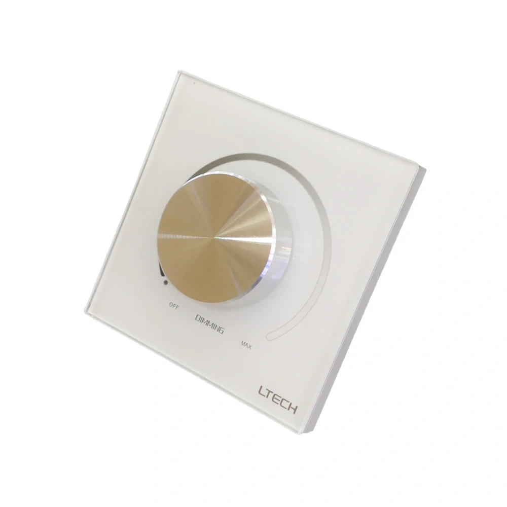 LTECH LED Wall Mount Knob E610 1-10V Knob Panel Dimmer Work With 1-10V Dimmer For LED Light Incandescent Lamp Use