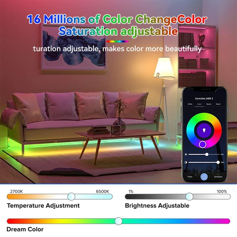 New 5 In 1 Tuya Zigbee 3.0 Led Controller Hue Bridge Alexa Voice Control for Singel Color CCT RGB RGBW RGBCCT Led Strip Use