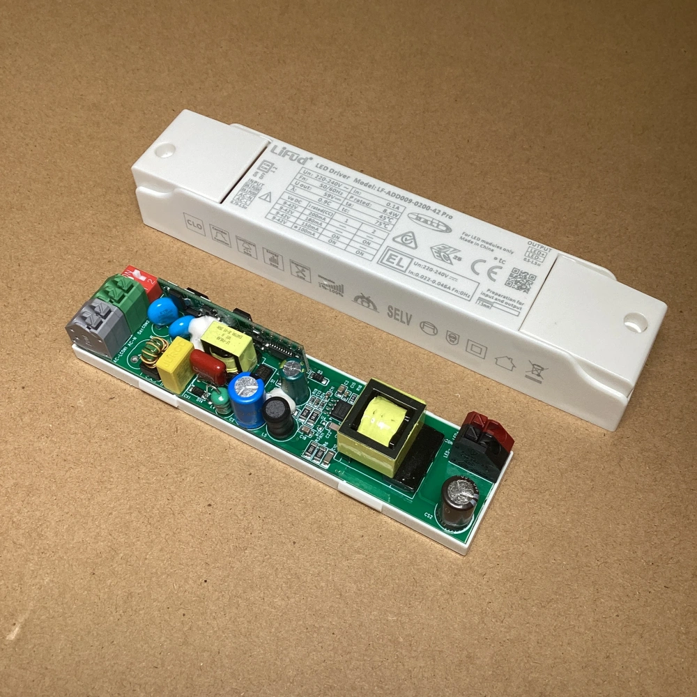 Lifud DALI Dimmable Slim LED Power Supply Push Driver for Mini Trimless LED Ceiling Light 150mA 180mA 200mA LF-ADD009-0200-42