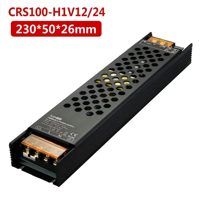 Led Triac & 0-10V Dimming Driver 2 In 1 170V-260V 60W 100W 200W 300W 400W CV Constant Voltage Dimmable Lighting Power Supply