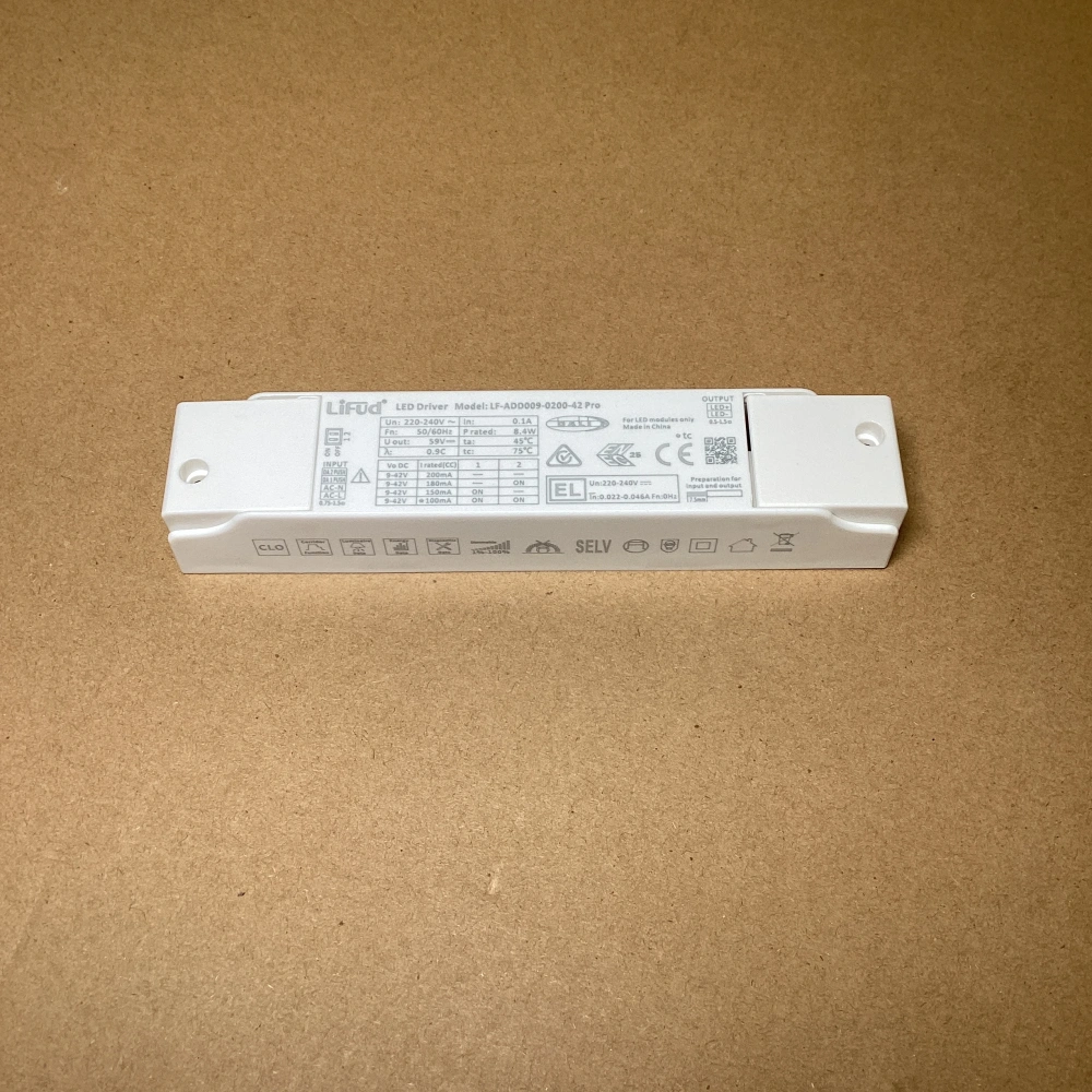 Lifud DALI Dimmable Slim LED Power Supply Push Driver for Mini Trimless LED Ceiling Light 150mA 180mA 200mA LF-ADD009-0200-42