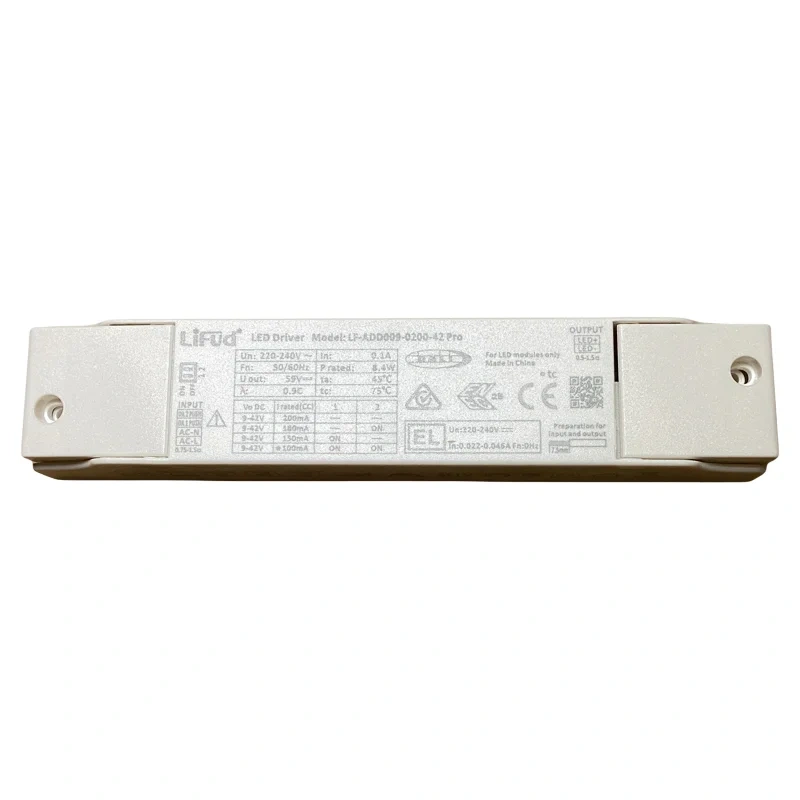 Lifud DALI Dimmable Slim LED Power Supply Push Driver for Mini Trimless LED Ceiling Light 150mA 180mA 200mA LF-ADD009-0200-42