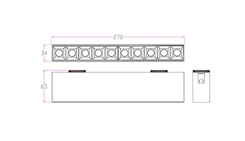 CT13 Suspended Magnetic Track Light System | Flexible Linear & Curved LED Track Lighting - USKYLED