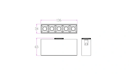 CT13 Suspended Magnetic Track Light System | Flexible Linear & Curved LED Track Lighting - USKYLED