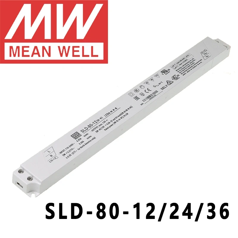Mean Well SLD-50/80/150-12/24/56 AC to DC SMPS Meanwell 12V 24V 56V LED Constant voltage Constant current Switching Power Supply