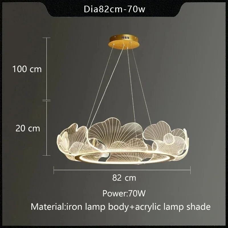 Modern Petal Pendant Light Ring Highlight Acrylic Restaurant Bedroom Decorativos Deluxe Design Living Room Hanging Lamp Fixtures