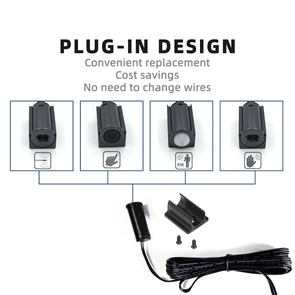 Touch sensor switch Hand Sweep Switch 5A 12V-24V IR Motion Sensor Hand Wave Scan Smart LED Closet Cabinet light/Wardrobe lamp