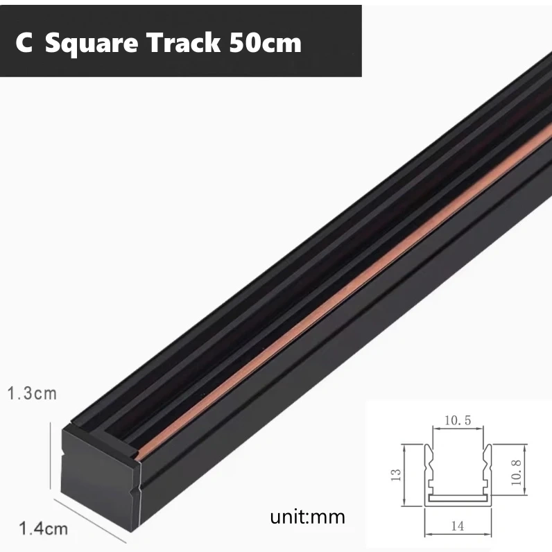 DC12V Mini LED Showcase Cabinet Lamp Magnetic Rail Jewelry Display Lamp Suface Mounted Exhibition Wardrobe Track Lighting System