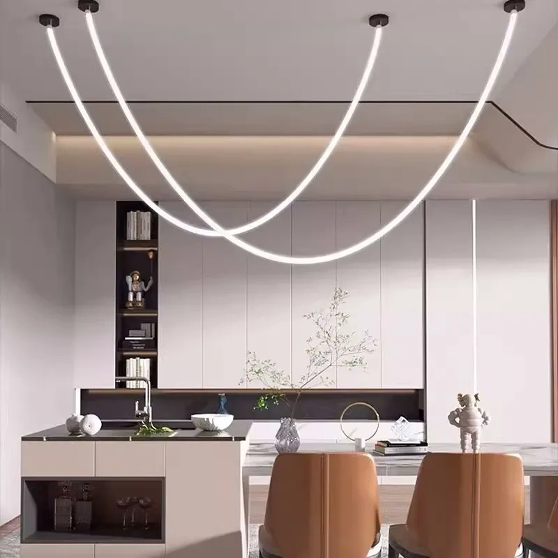 Nordic minimalist silicone pendant light for dining room