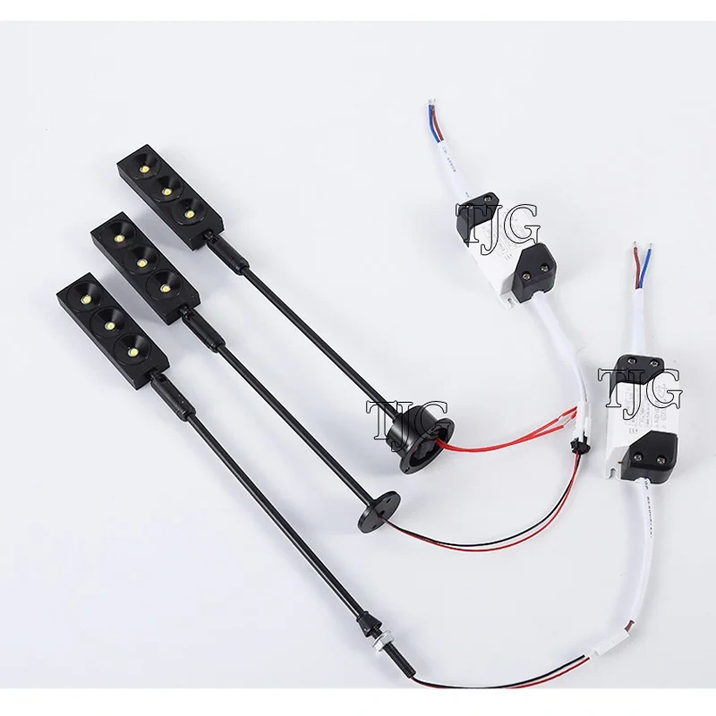 LED Dimmable 1W 2W 3W Adjustable Spotlights Showcase Light For Exhibition Display Mini Spot Jewelry Suicase AC85-265V DC12V