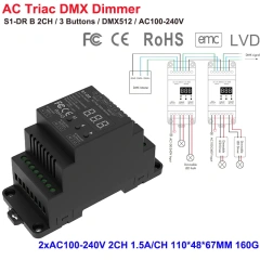 S1-DR B 2H DMX Triac