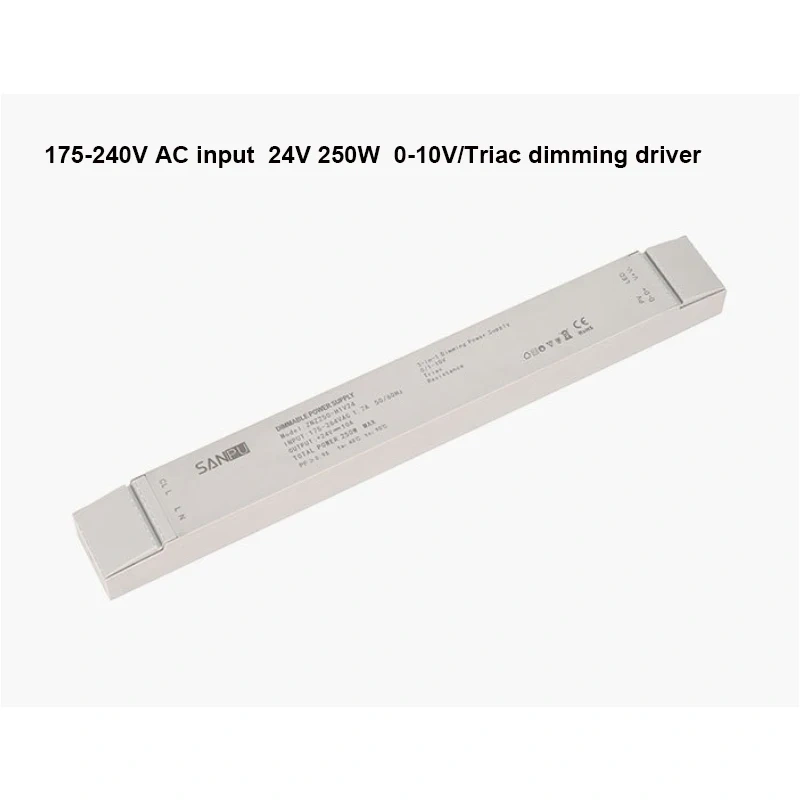 Led Triac & 0-10V & Resistance Dimming Driver 3 In 1 AC 175V-260V 150W 250W CV Constant Voltage Dimmable Switching Power Supply