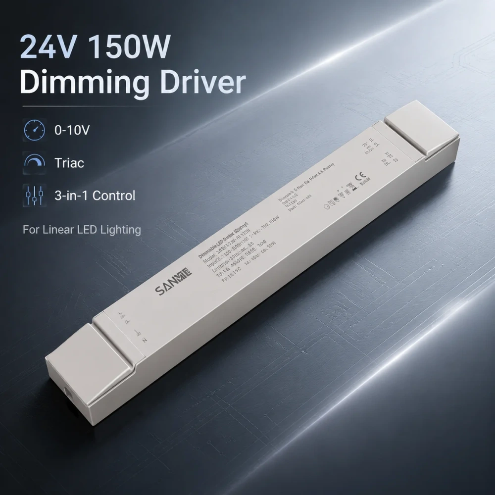 Led Triac & 0-10V & Resistance Dimming Driver 3 In 1 AC 175V-260V 150W 250W CV Constant Voltage Dimmable Switching Power Supply