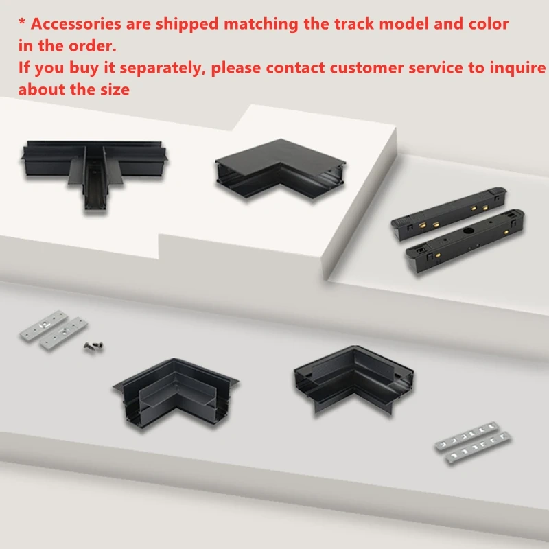 Ultra-thin Magnetic Tracks & Accessories DC48V Recessed Surface Mounted Magnet Ceiling Rail Modern Home No Main Lighting System
