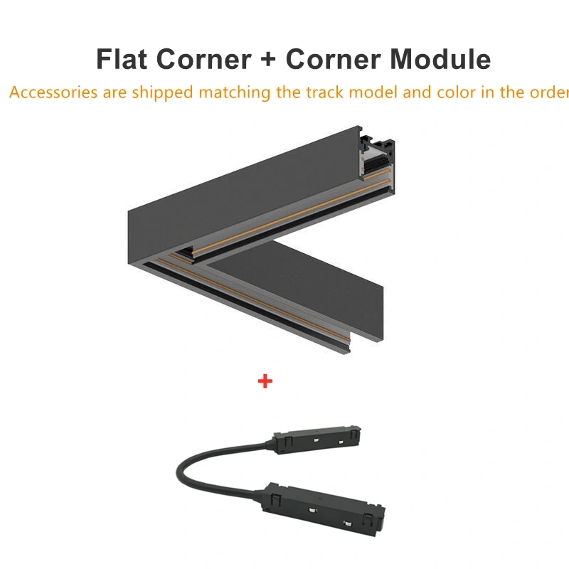 Ultra-thin Magnetic Tracks & Accessories DC48V Recessed Surface Mounted Magnet Ceiling Rail Modern Home No Main Lighting System