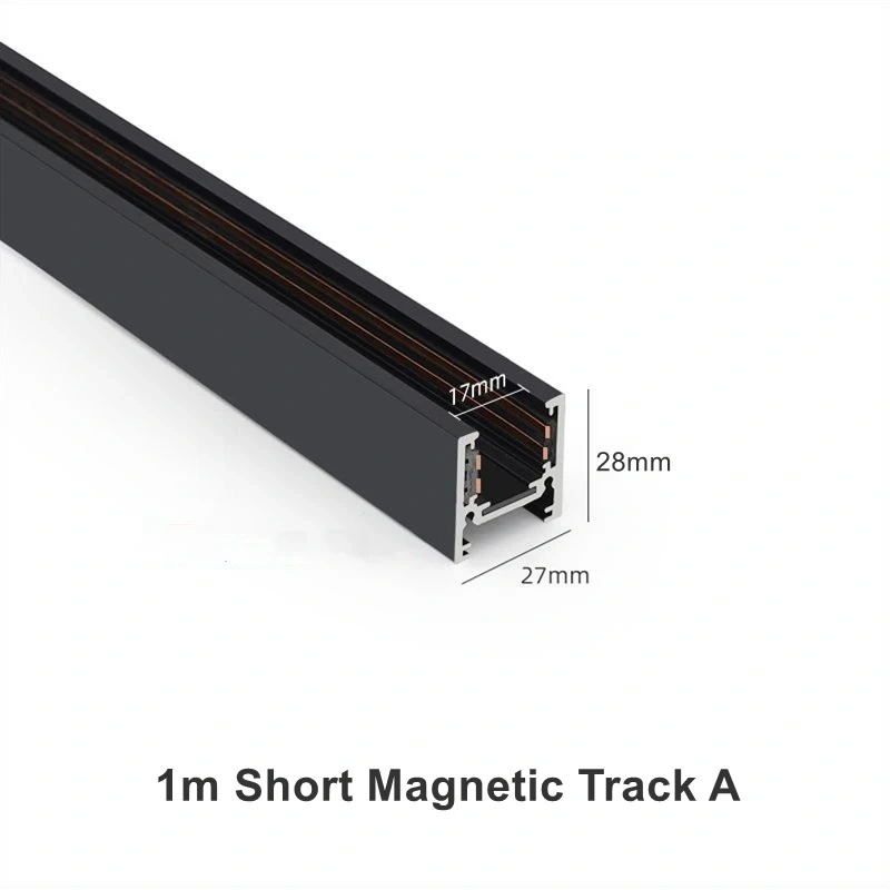 Ultra-thin Magnetic Tracks & Accessories DC48V Recessed Surface Mounted Magnet Ceiling Rail Modern Home No Main Lighting System