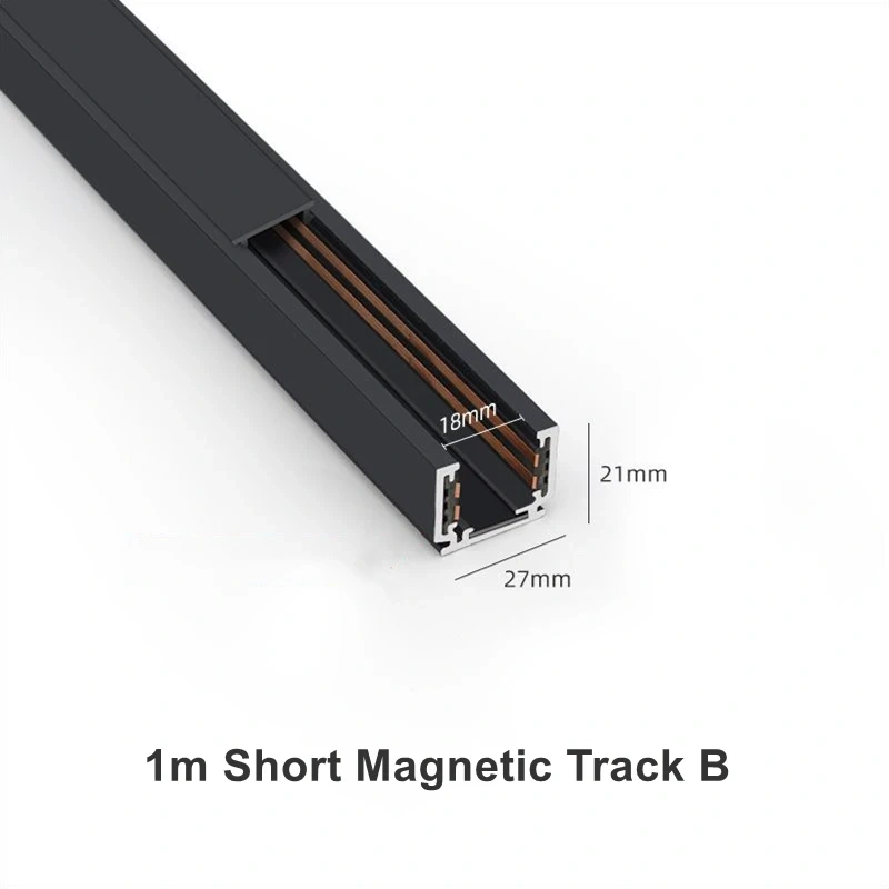 Ultra-thin Magnetic Tracks & Accessories DC48V Recessed Surface Mounted Magnet Ceiling Rail Modern Home No Main Lighting System