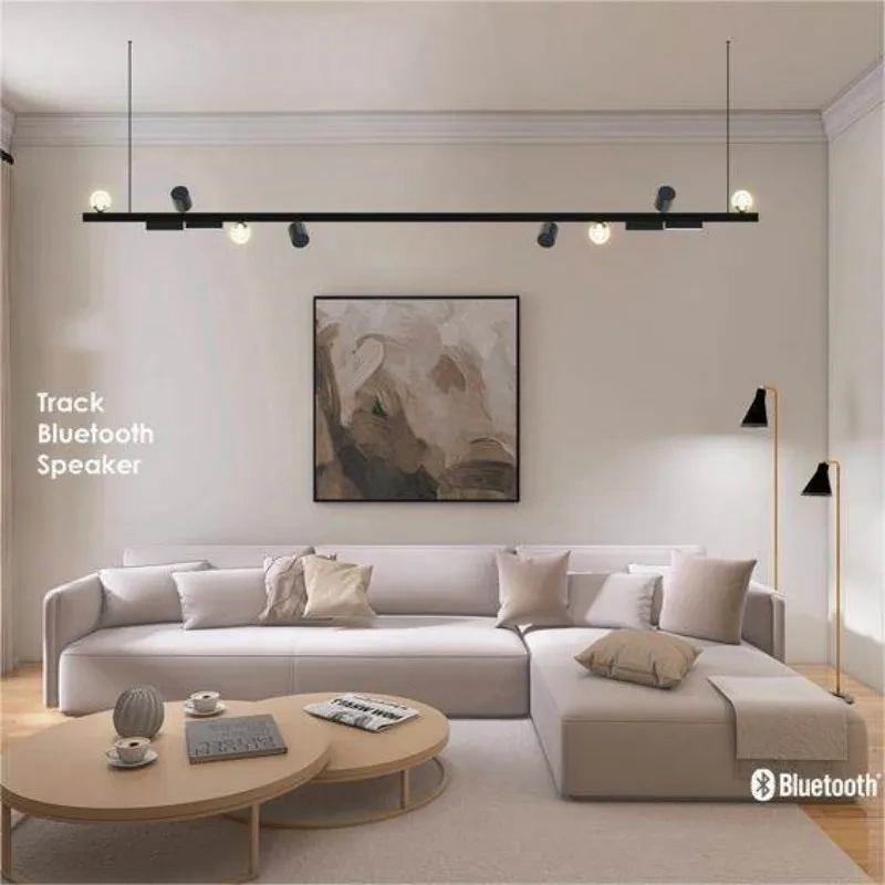 Modern Magnetic Track Bluetooth 5.3 Speaker Audio Wireless Stereo Sound Ultra-thin 6mm  Magnetic Track Light/20mm Type Series