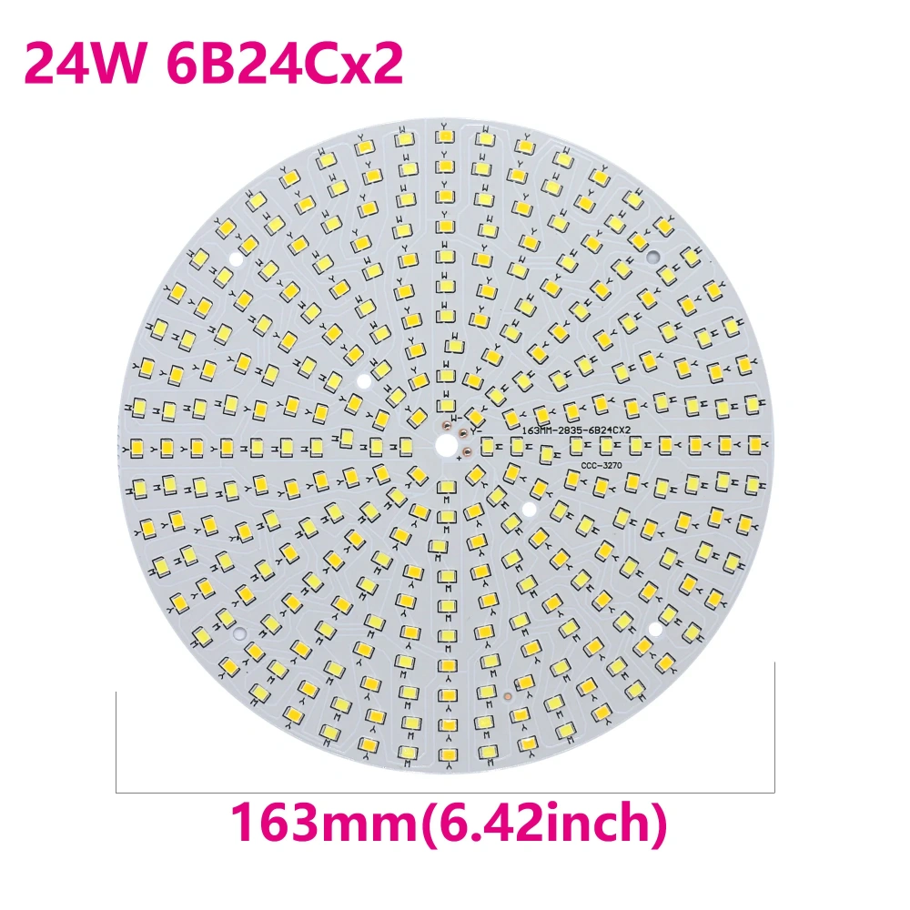 SMD2835 Two-Color Chip 10W 18W 24W 36W LED COB Lamp Beads 250mA Floodlight for Spotlight Panel Light Convert Color Round Shape