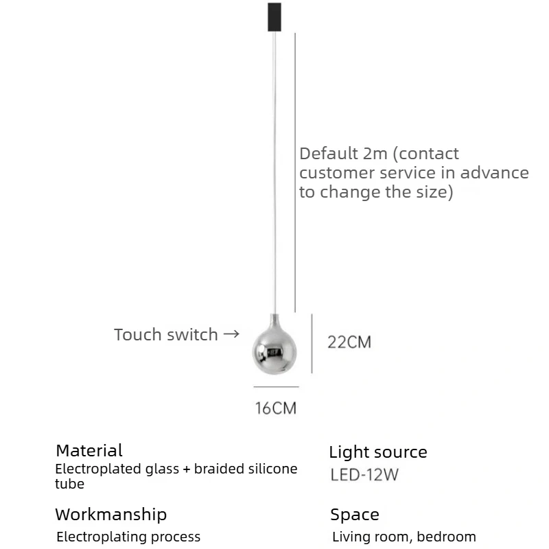 decorative LED hanging lamp