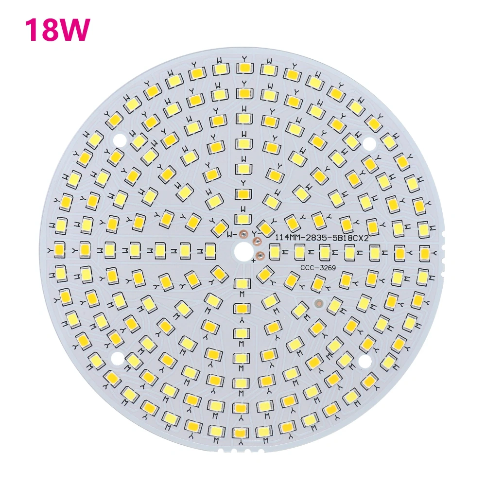 SMD2835 Two-Color Chip 10W 18W 24W 36W LED COB Lamp Beads 250mA Floodlight for Spotlight Panel Light Convert Color Round Shape