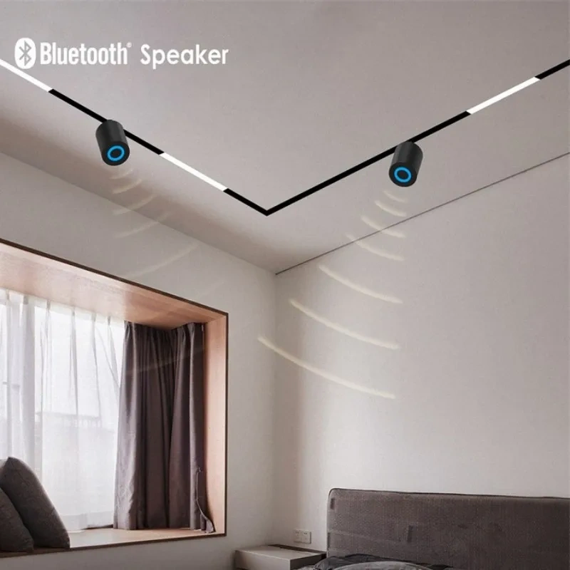 Modern Magnetic Track Bluetooth 5.3 Speaker Audio Wireless Stereo Sound Ultra-thin 6mm  Magnetic Track Light/20mm Type Series
