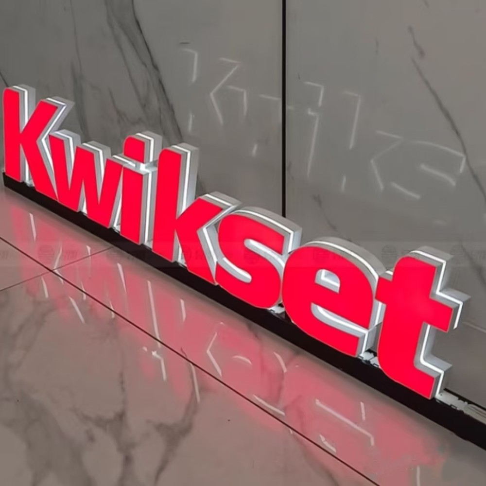 Track-mounted Versatile Installation Acrylic Letters with Led Lights 3d Channel Letter Sign for Shop