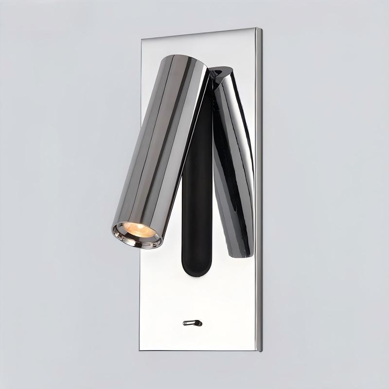 LED Wall Light with USB Charging – Rotatable Bedside Reading Sconce