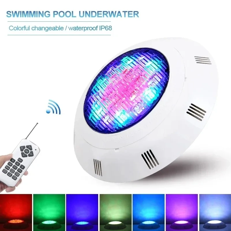 12V wall mounted underwater LED pool light installation