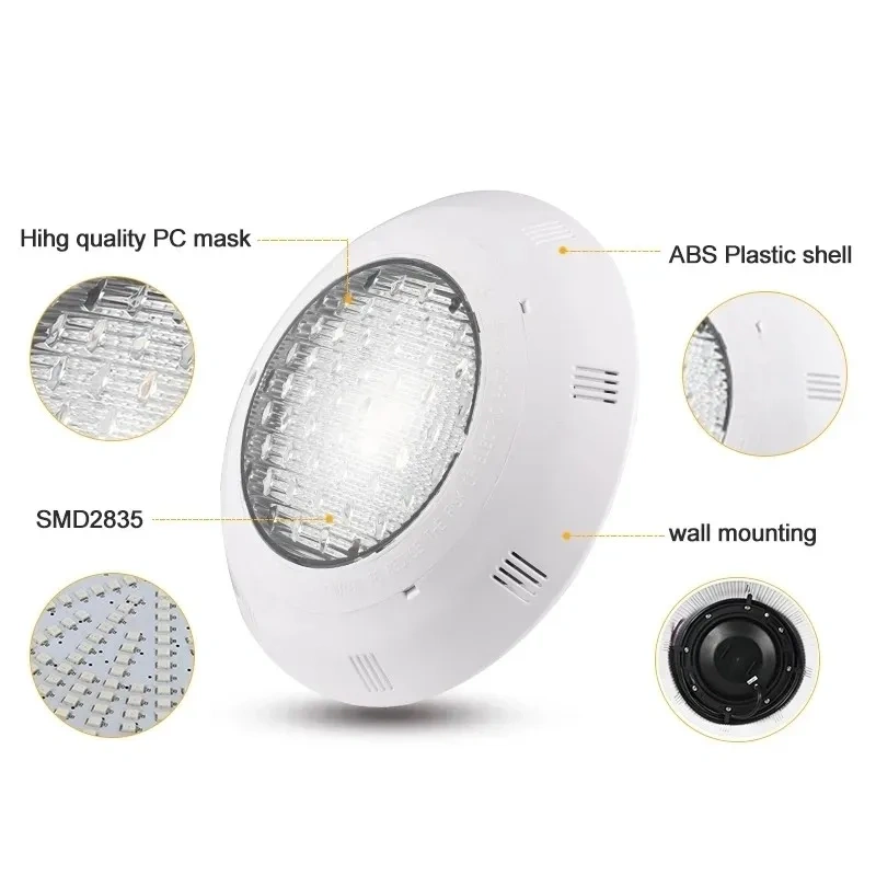 Waterproof housing of an IP68 underwater LED pool light