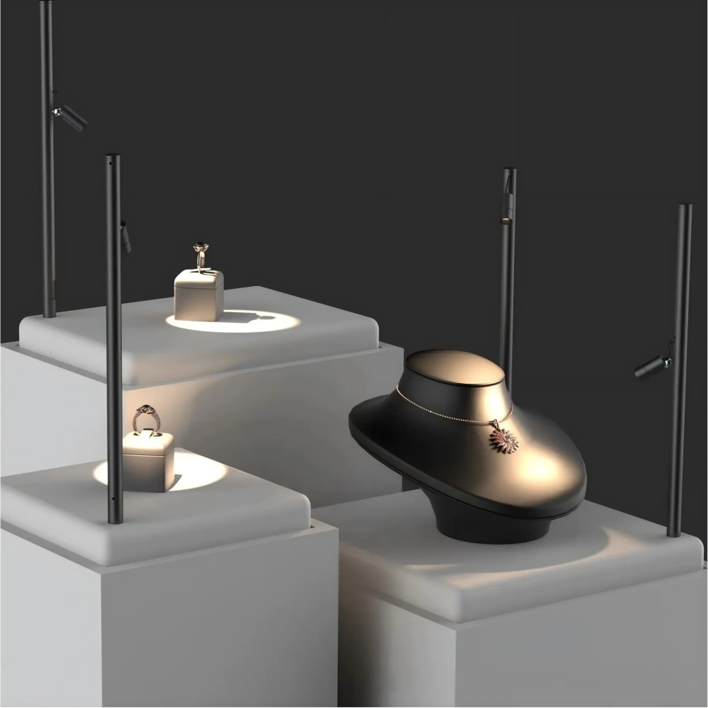 Mini Magnetic LED Spotlight High CRI for Jewelry & Display Cabinets