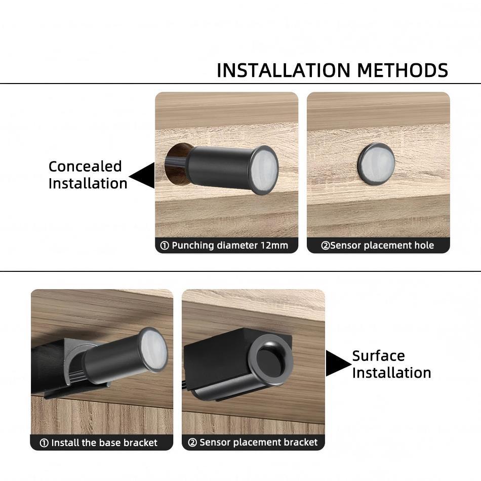 Touch sensor switch for LED cabinet and wardrobe lighting