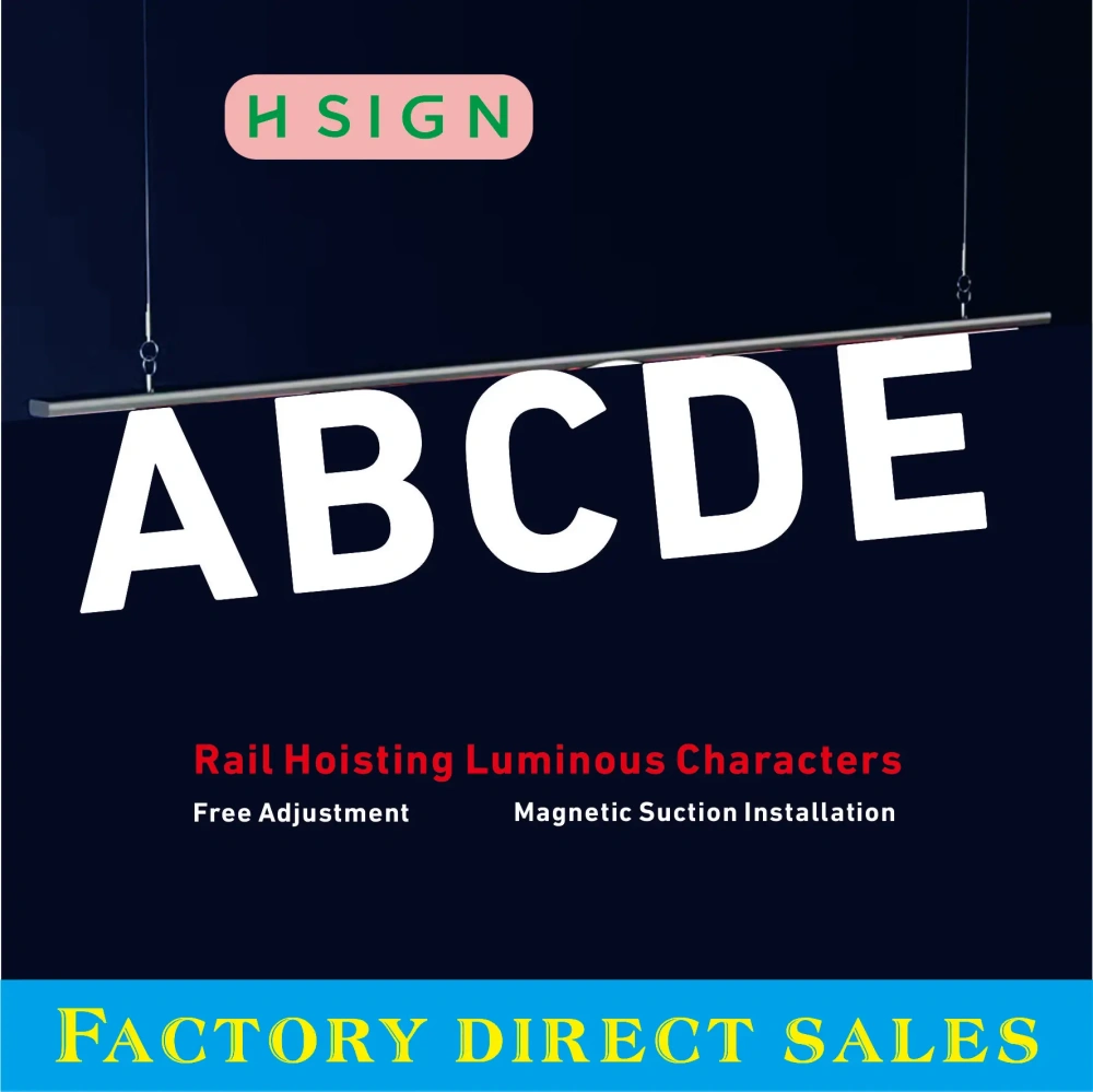 Custom illuminated letters for commercial storefront advertising