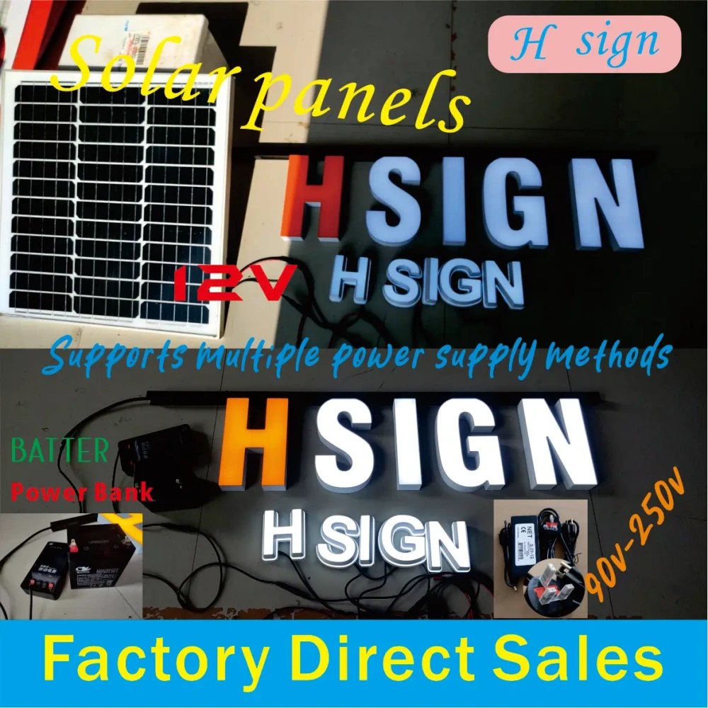 Custom LED channel letter sign for outdoor storefronts