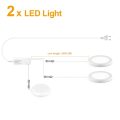 2x LED Puck Light