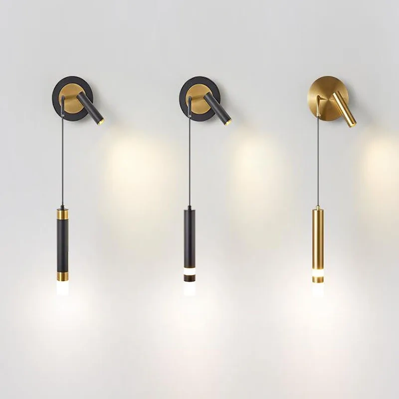 LED wall lamp with cool white reading light for study room
