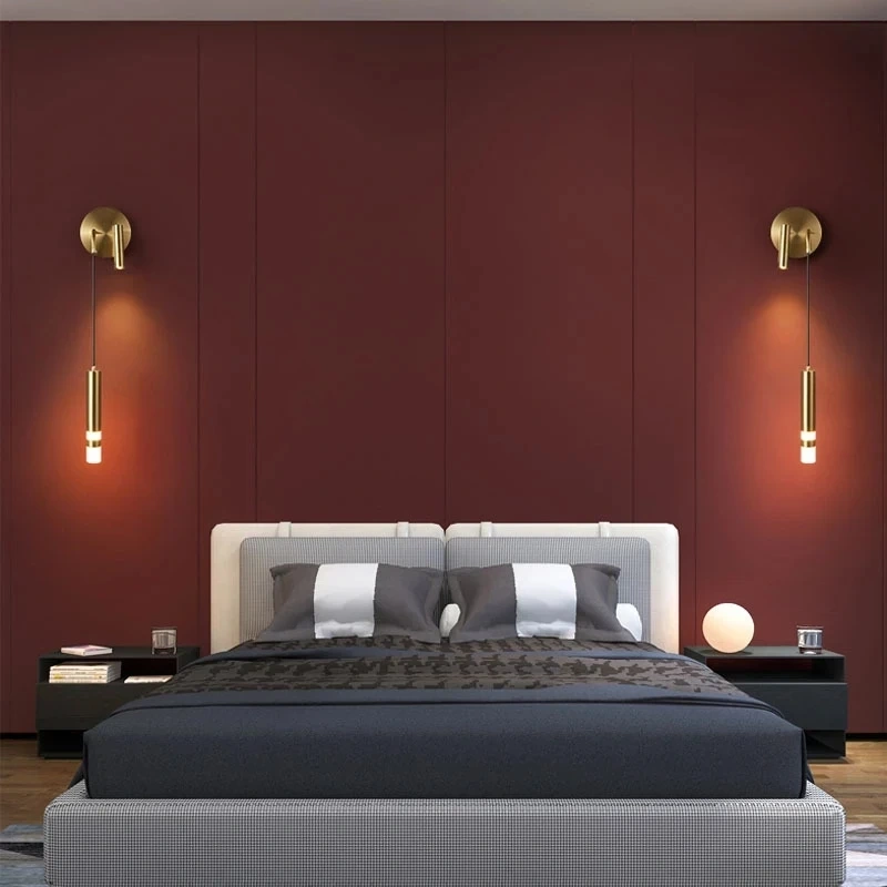 LED bedside wall light with warm white illumination