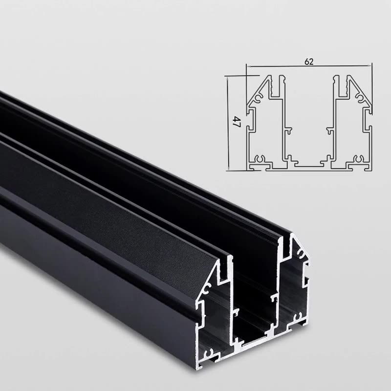 Foreign trade special magnetic track lamp soft film ceiling lighting embedded concealed embedded lamp track spotlight