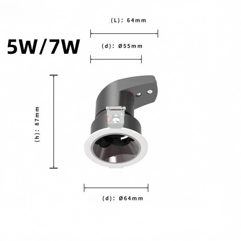 Recessed COB LED Downlight – Wall Wash Spotlight for Home & Retail