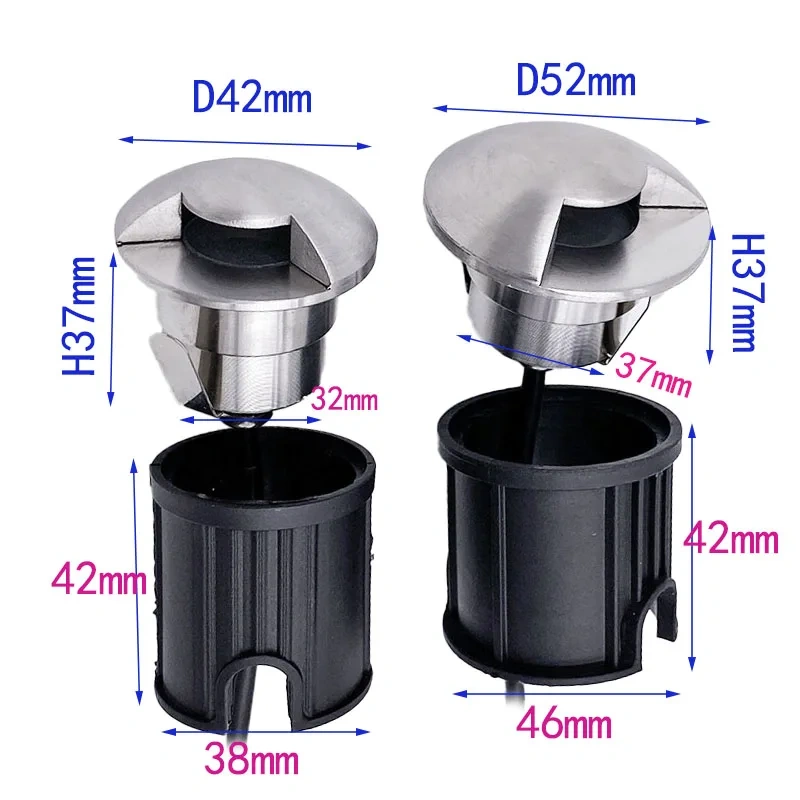 DC12V DC24V low voltage LED garden light with recessed housing