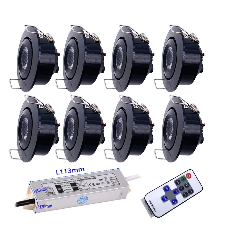3W mini recessed LED spotlight for ceiling and display lighting