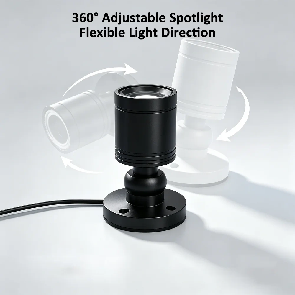 White ARGB mini spotlight for custom PC lighting