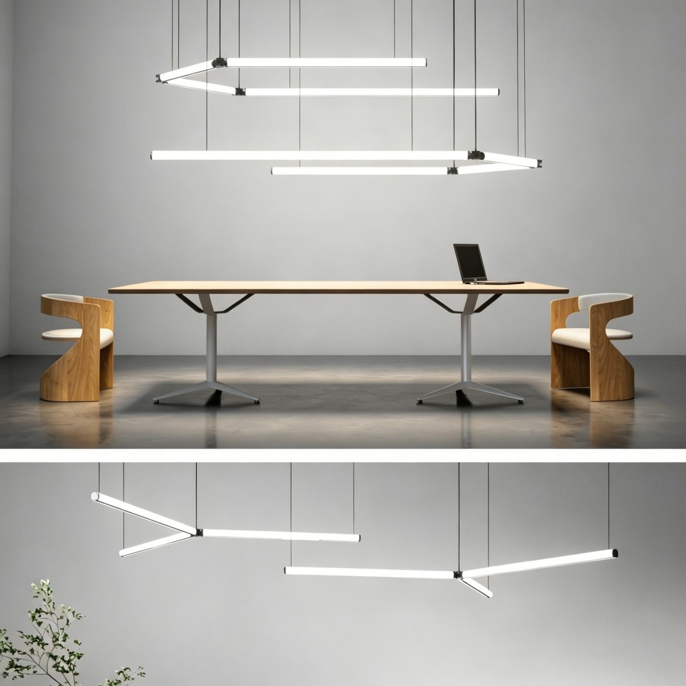 Led Office Light Strip Lamp Modern Commercial Magnetic Lamp Simple Creative Combination Strip Design Light Luxury Lighting Fixtures
