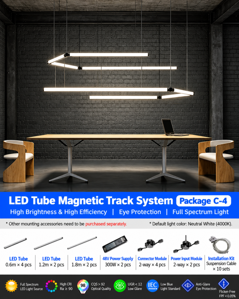 Led Office Light Strip Lamp Modern Commercial Magnetic Lamp Simple Creative Combination Strip Design Light Luxury Lighting Fixtures