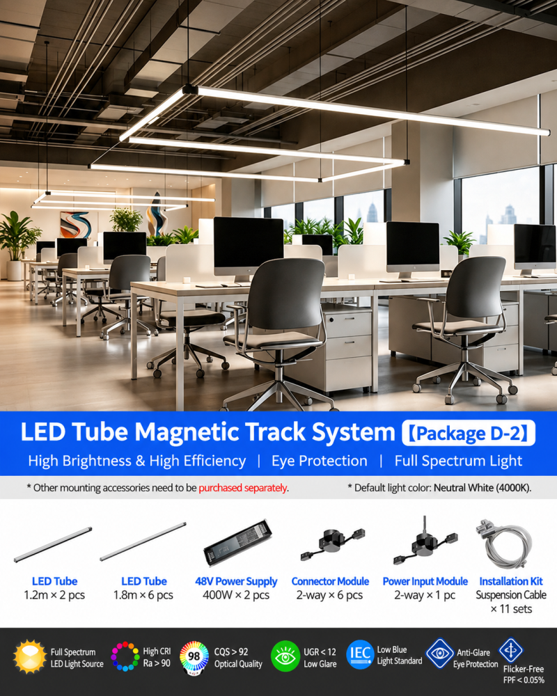 Led Office Light Strip Lamp Modern Commercial Magnetic Lamp Simple Creative Combination Strip Design Light Luxury Lighting Fixtures